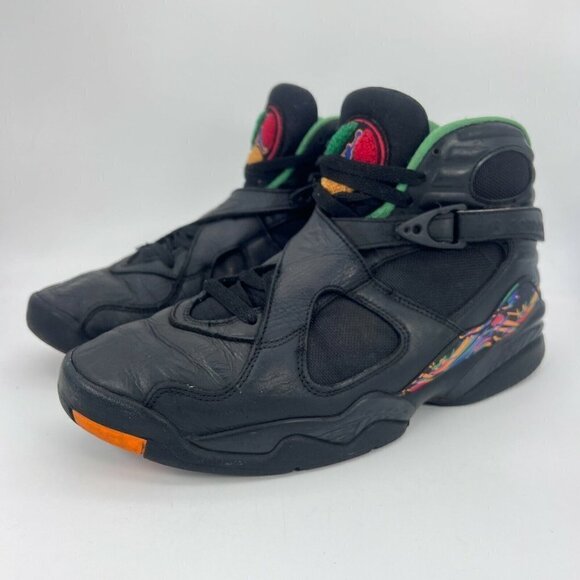 Nike Air Jordan 8 VIII Tinker Air Raid Black Concord Aloe 305381-004 Size 10.5 - Picture 1 of 12